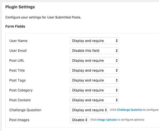 Allow Users to Submit Posts to Your WordPress Site | USP Settings
