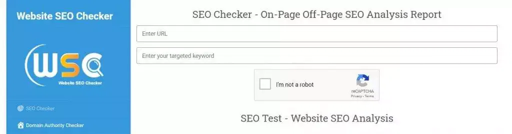 Website seo checker