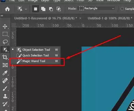 How to make transparent background image: Step 2