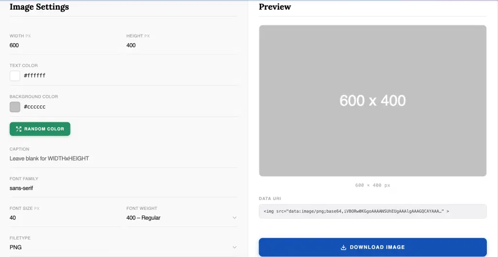 Placeholder image generator