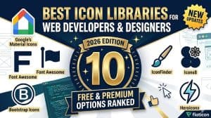 Top 10 icon libraries for web developers