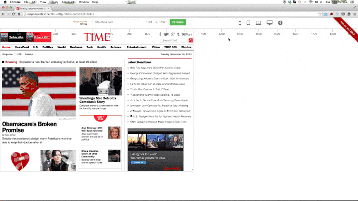 Best tools for testing responsive web design| Responsive test
