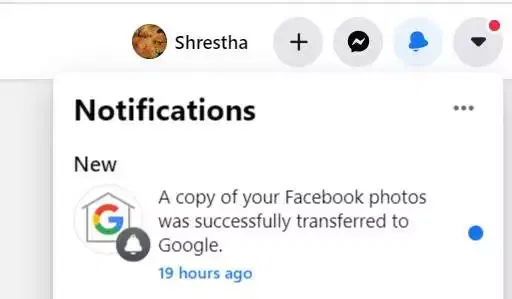 Transfer Facebook photos and videos to google photos