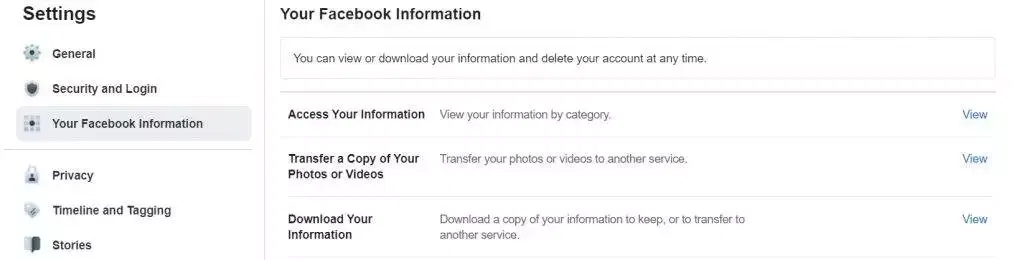 Transfer Facebook photos and videos to google photos