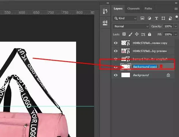 How to make transparent background image: Step 1