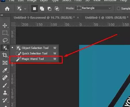 How to make transparent background image: Step 2