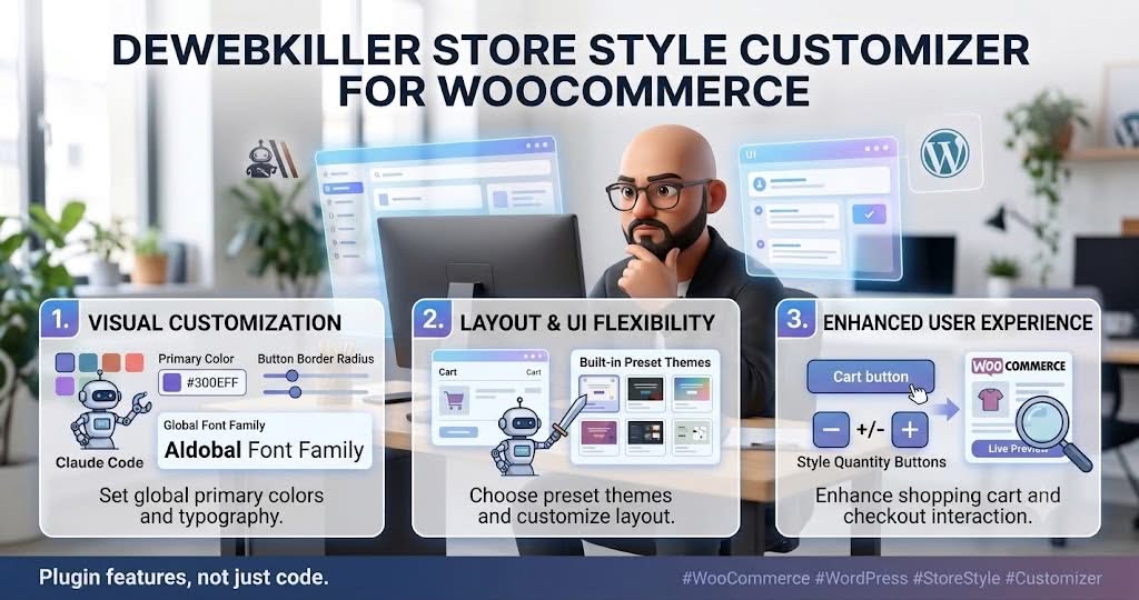 Dewebkiller Store Style Customizer for WooCommerce